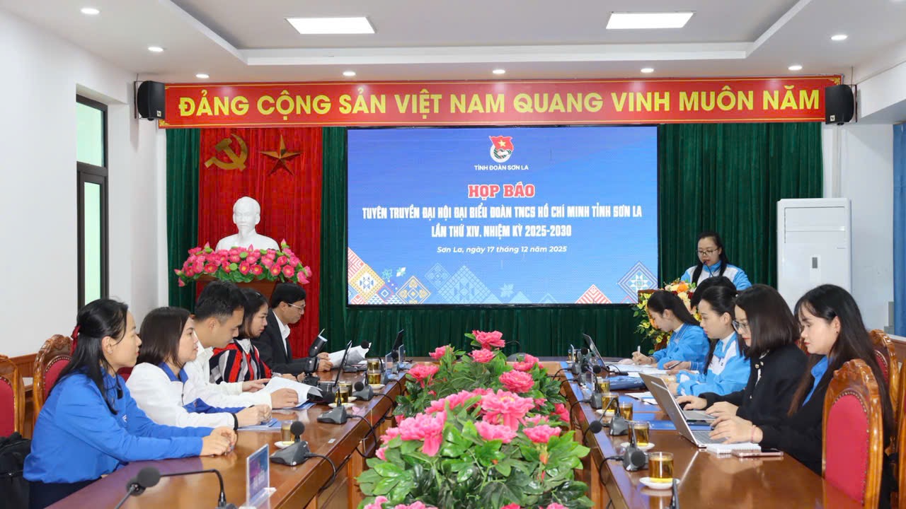 Họp báo tuyên truyền Đại hội đại biểu Đoàn TNCS Hồ Chí Minh tỉnh Sơn La lần thứ XIV, nhiệm kỳ 2025 – 2030