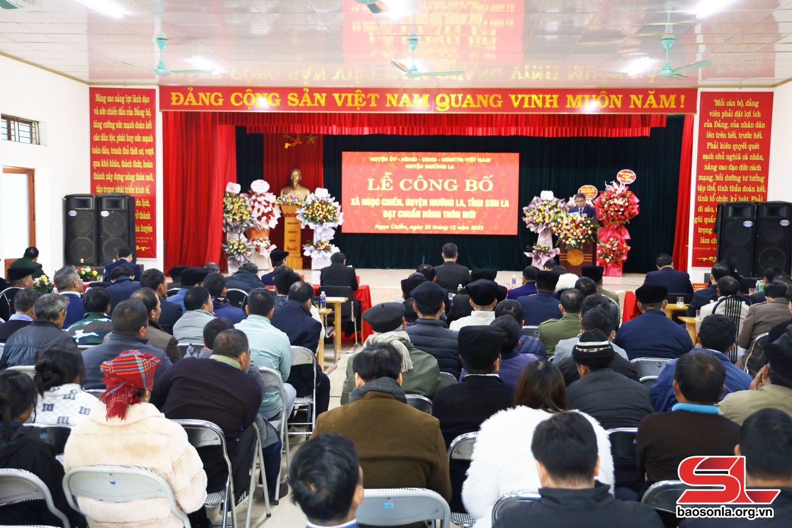 Xã Ngọc Chiến đạt chuẩn nông thôn mới