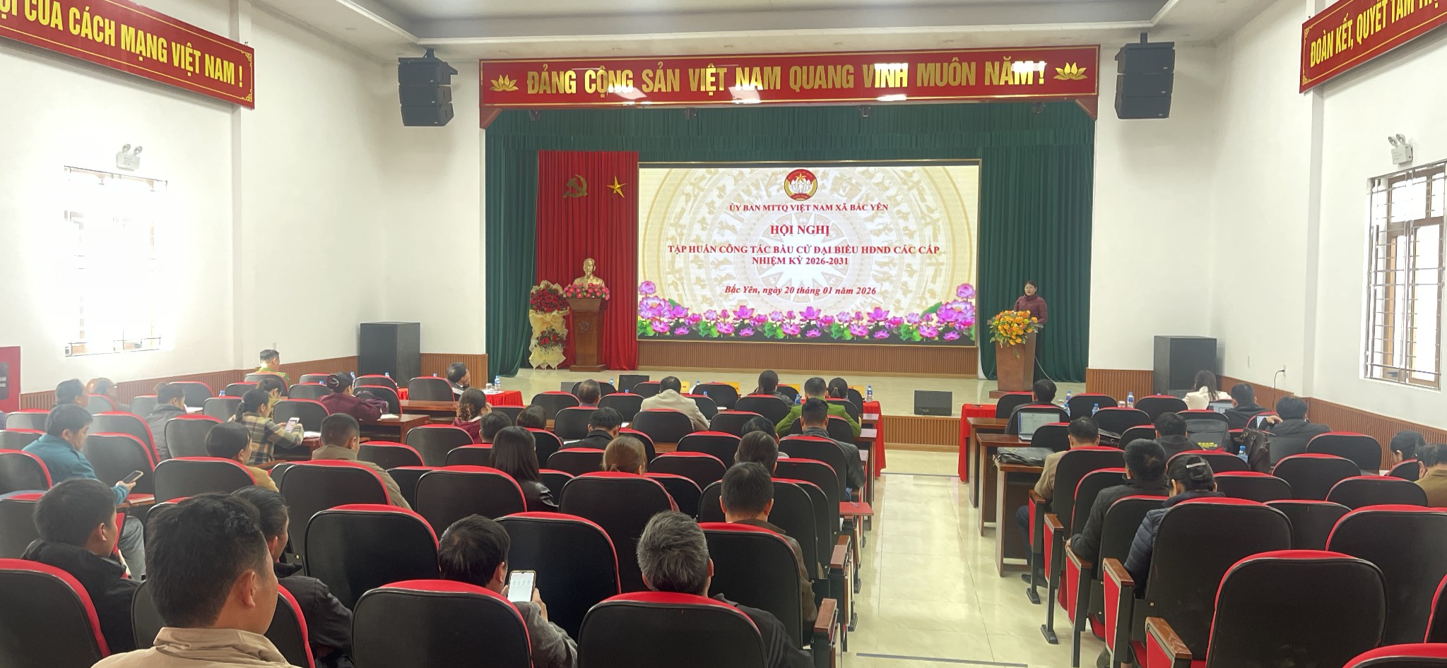 Xã Bắc Yên tổ chức Hội nghị tập huấn công tác bầu cử đại biểu HĐND các cấp, nhiệm kỳ 2026-2031